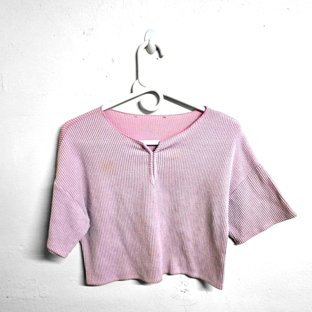 Light Pink Crop T-shirt